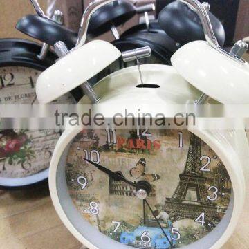 Wholesale Twin Bell Green Alarm Clock/Battery Operated/ Loud Alarm Clock