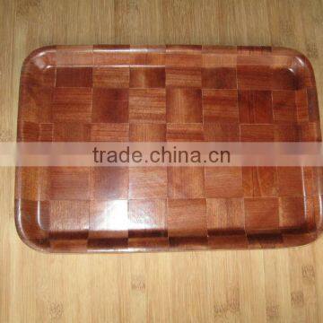 rectangular fruit tray by press bamboo wood home decor