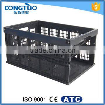 High quality collapsible crate, collapsible plastic crate, stackable crates