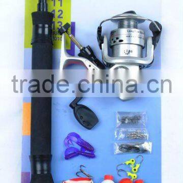 cheap telescopic rod reel fishing combo