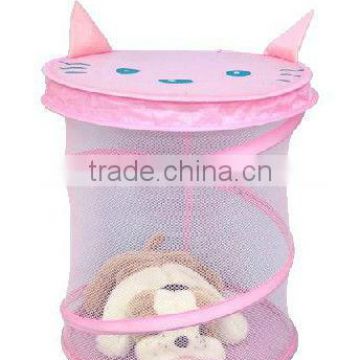 customized mesh pop up dirty laundry cartoon bag easily carried recognized