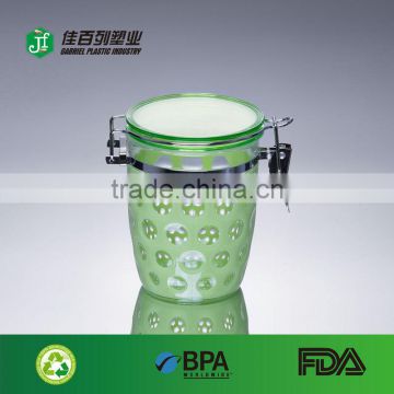 700ML Wholesale OEM Easy stackable clear airtight stackable plastic container with lock