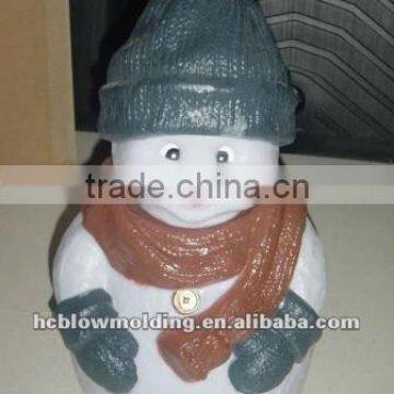 OEM Blow Molding PE Plastic Santa Claus Snowman 3d Action Figure for Christmas Decorations photo-5