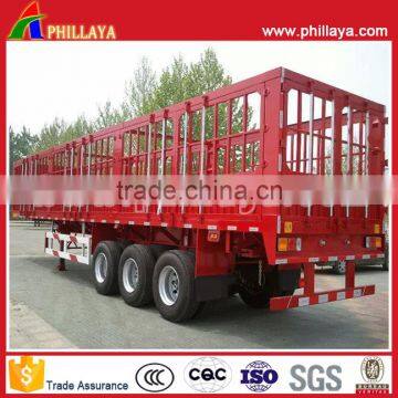 3 Axle 40ft Bulk Cargo Transport Side Door Fence Semi Trailer New or Used Farm Box Truck photo-4