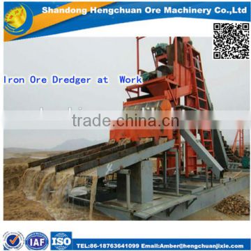 Diesel Engine Powered Pump Iron Sand Dredger with Strong Structure