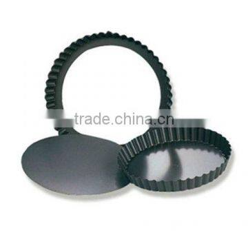 Aluminium Non-stick Round Fluted Tart Mould With Removable Bottom