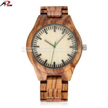 Wooden Watch 2017 Bamboo Zebrano Wood New Fashion Watch photo-5