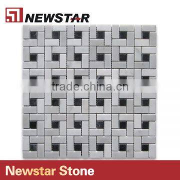Newstar Natural Polished Carrara White Marble 12x12 Square Tile Mosaic photo-2