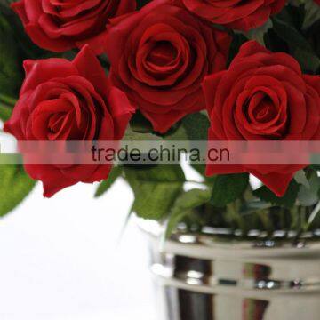 New Design Vivid Silk Rose Flowers Wedding Artificial Flowers photo-6