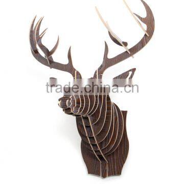 Decorative Decor of China Newly Design Art Mounted Wooden Animal Heads photo-4