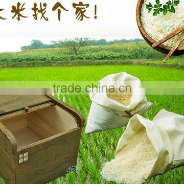 kitchen furniture rice storage bin wooden kitchen storage box