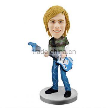 custom make pvc casual singer bobblehead,customized pvc material singer bobblehead