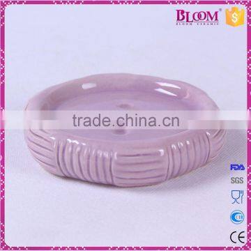 Fashion Style Purple Ceramic Bathroom Accessories photo-6