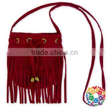 18.5cm *13 cm Wine Fringe Sunny Girl Cross body baby changing bag