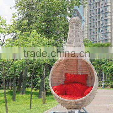 2016 popular adult round rattan outdoor garder furniture swing chair