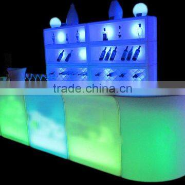 Shenzhen Modern Welcoming Reception Bar Counter With Inbuilt LED Lights photo-4