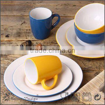 18pcs Two-tone Color Ceramic Dinner Set photo-5