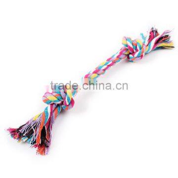 Small Spot Wholesale Selling Pet Dog Rope Toys 16cm Double Knot Woven Cotton Rope Molar Tooth photo-4