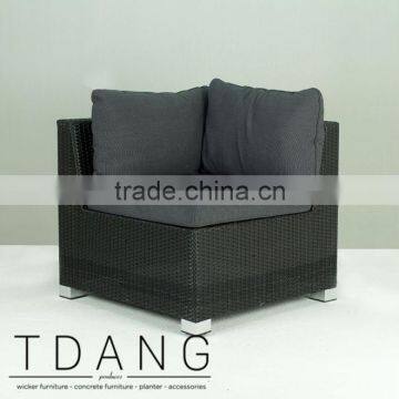 Kessler Wicker Sofa Corner with Cushion - Modulo Wicker Lounge Chair