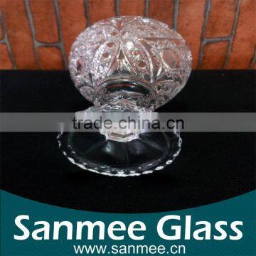 Hot Sale Embossed Glass Ice Cream Cup for Wholesale photo-2