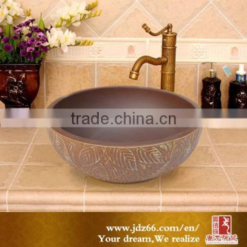 2017 Hot selling cabinet design bathroom marble washbasin