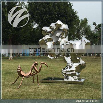 Modern Stainless Steel Garden Abstract Metal Sculpture photo-2