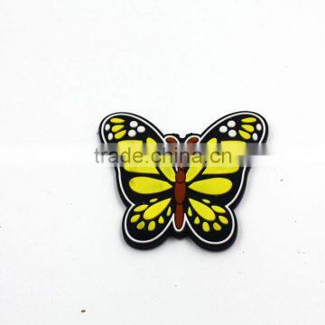 Wholesale Custom Pvc Rubber Yellow Butterfly Fridge Magnet for Sale photo-2
