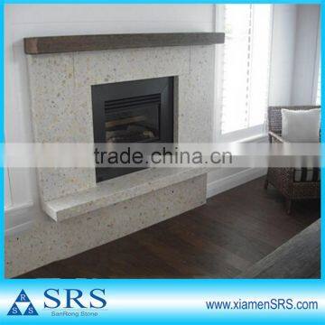 Artificial Quartz stone Fireplace Surrounding