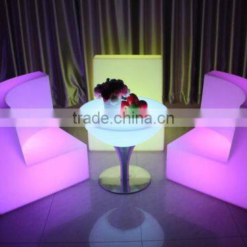 Outdoor Waterproof Plastic Led Illuminated Sofa Sets, Glow Led Modern Sofa Chair photo-2
