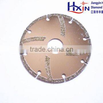 Electroplated Diamond circular cutting blades for alabaster with segment rim