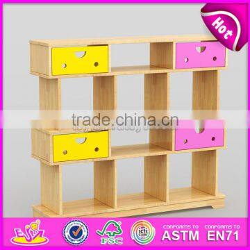 Best Design Nursery School Children Bedroom Furniture Wooden Kids Bookshelf W08C177 photo-4