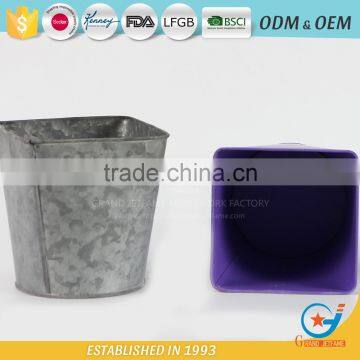 Garden Galvanized or Iron Flowers for Pots for Garden Metal Planters photo-4