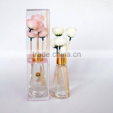 EA3-0862 Fragrance Diffuser With Ceramic Bottle Curled Rattan Sticks Green Tea Scent photo-3