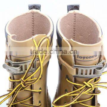 Fashion Latest Lace up Rubber Rain Boots photo-4
