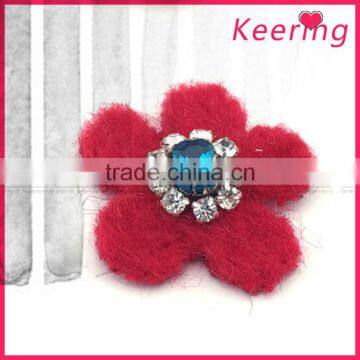 2016 New arrival flower rhinestone beaded patch for applique