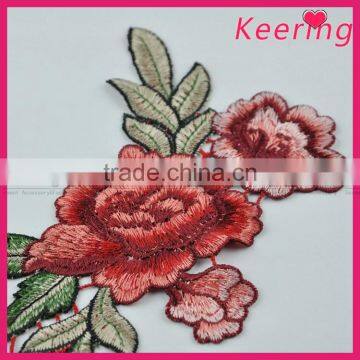 Flower Embroidery Patch Custom Design for Clothing WEF-017 photo-2