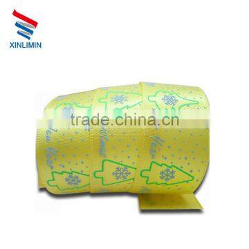 custom diy craft polyester printed satin ribbon roll wholesale