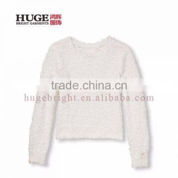 Casual Wearing Long Sleeve Pullover Sweater Girl