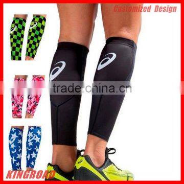 High quality sports running compression calf sleeves, Custom designs, any artworks