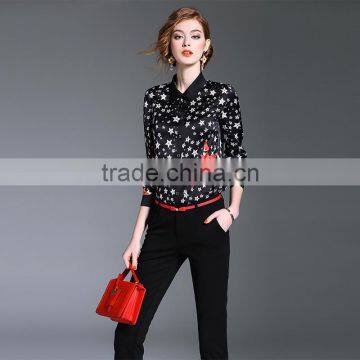 Maxnegio Long Sleeve Latest Blouse Office Printed Designs photo-4