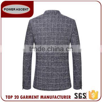 Wholesale Custom Style Fashion Suit Jacket Blazer Checked Men'S Suits For Sale photo-2