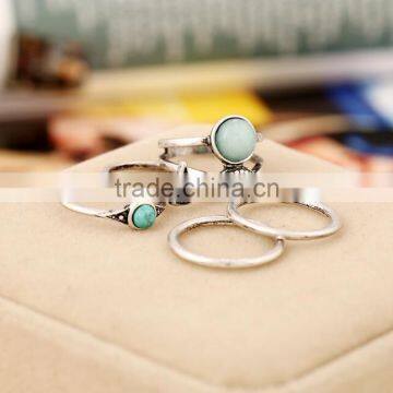 Zm53235a Hot Sale Decoration Rings One Set 5 Pieces Knuckle Midi Set Ring photo-3