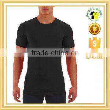 Mens Gym Wear Fitness Clothing Polyester Muscle Fit t Shirt Wholesale China photo-3