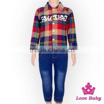 2017 Best Spring Boutique Plaid Shirt Long Sleeve Label Collar Top Baby Boy Christening Kids Uniform Clothes photo-3