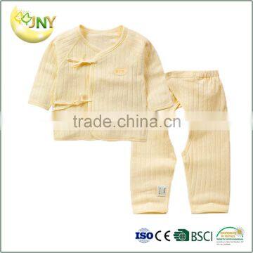 Wholesale 100% Cotton Plain Unisex Babies Clothing Sets photo-3