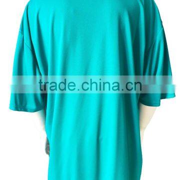 100% Polyester Simple Basic Chest Pocket Custom T-shirt photo-4