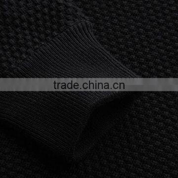 2017 Popular Black no Patten Simple Cool Men's Cardigan Sweater With Zipper photo-6