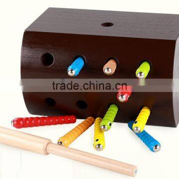 Balance Exercise Wooden Catching Worms Game Gifts Educational Toys for Kids photo-5