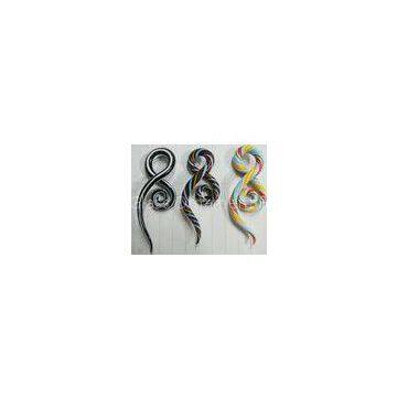 Spiral plugs lip Glass Piercing Jewelry for girls , 10 Gauge 2.5MM