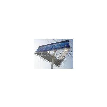 Advertising Three Sided Billboard Trivision , Painted Steel Structure Billboard
